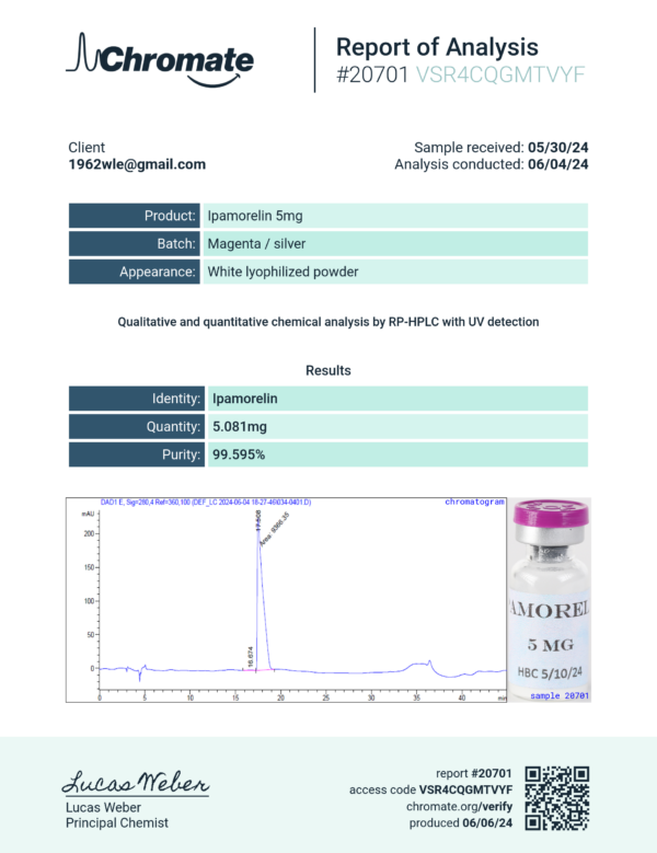 CAS 170851-70-4  Ipamorelin 5 - Image 3