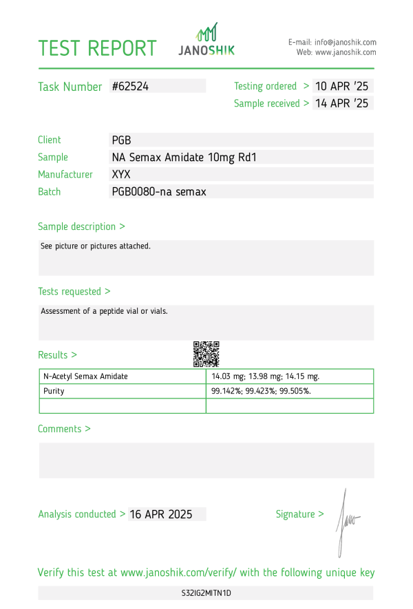 CAS 2920938-90-3  NA Semax 13 - Image 2