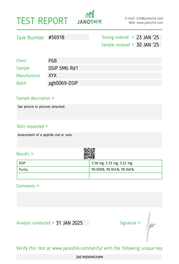 CAS 62568-57-4   DSIP 5 - Image 2