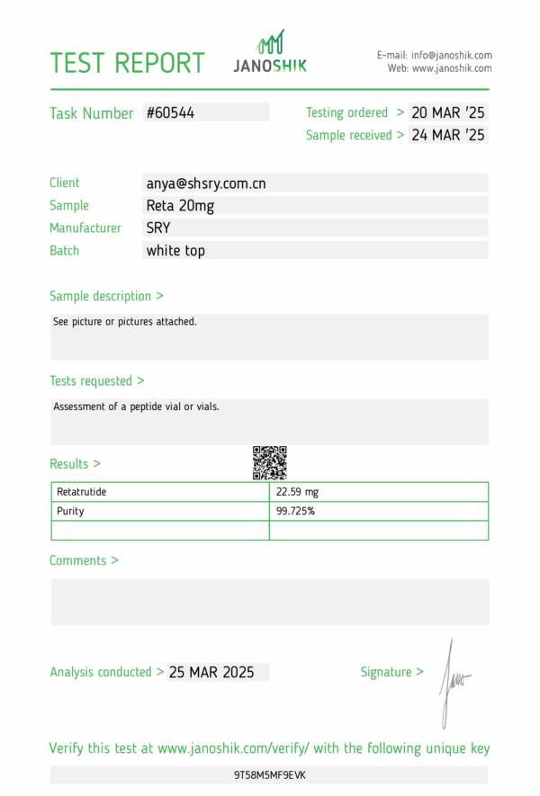 CAS 2381089-83-2   GLP-1, GCGR, GIPR RT 20 - Image 3